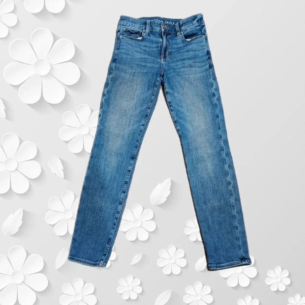 American Eagle Ne(x)t Level Stretch Women Jeans Back Pocket  Detail 4Regular - Picture 2 of 12